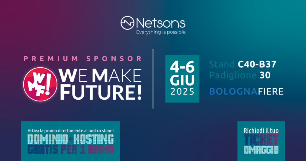 Netsons premium sponsor di We Make Future 2025